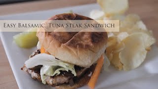 Tuna Steak Sandwich with Balsamic Vinegar