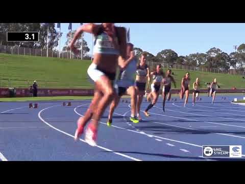U14 Womens 200m - Heat 3 - 2018 Australian Junior Athletics Championships