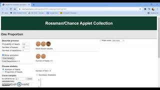 Rossman Chance Applet