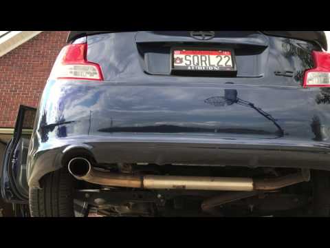 2013 Scion tC straight pipe + injen SP cold air intake
