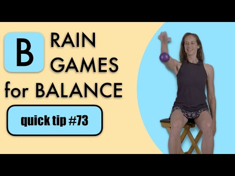 Quick Tip #73: BRAIN GAMES for BALANCE #balancepractice #proprioception 