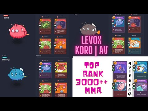 Triple Antenna Team | ft Lev0x koro | AV 3000++ MMR Top Rank Axie Infinity PVP Arena battles