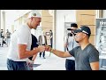 "NEED SOME SPARRING MIKEY!" TYSON FURY MEETS MIKEY GARCIA FOR FIRST TIME!