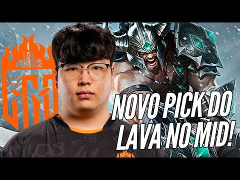 FALANDO DA LOS GRANDES NOS PLAYOFFS DO CBLOL + TRYNDAMERE MID DO LAVA!