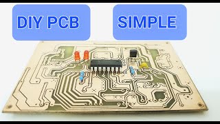 DIY Making PCB At Home: No Heat Needed! ( Toner Transfer Method )