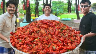 CRAWFISH CHILLI | Spicy Live Crawfish Fry Recipe | Cooking In China Village