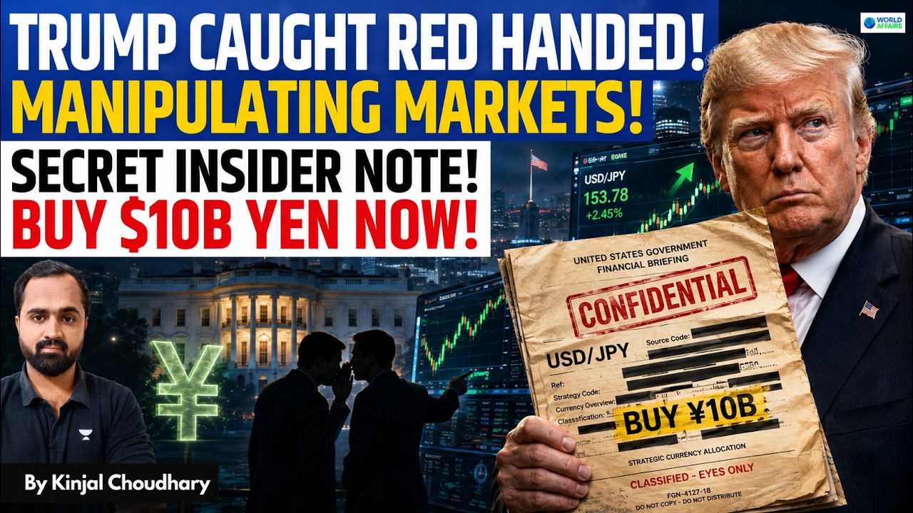 CAUGHT ON CAMERA: US Treasury's $10B YEN Plan Exposed - Is Trump Manipulating Markets? | Kinjal