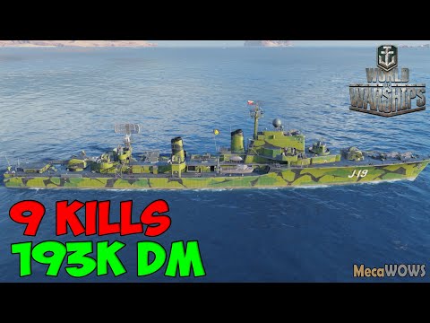 World of WarShips | Småland | 9 KILLS | 193K Damage - Replay Gameplay 4K 60 fps