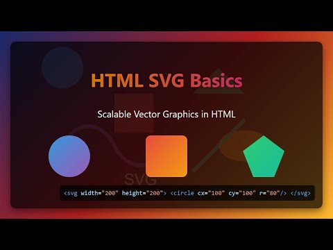 SVG Basics: Scalable Vector Graphics Tutorial for Beginners