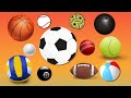 60 MINUTES Sports Balls LEARN Sports Ball In English For Everyone