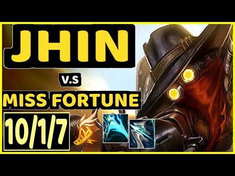 JHIN vs MISS FORTUNE - 10/1/7 KDA BOTTOM ADC GAMEPLAY - EUW Ranked GRANDMASTER