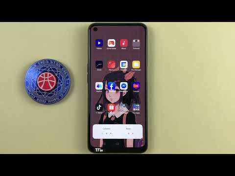 How to change the home screen layout 2x5 2x6 on OPPO A54 Android 11