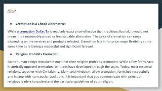 Debunking Some Misconception on Cremation Services