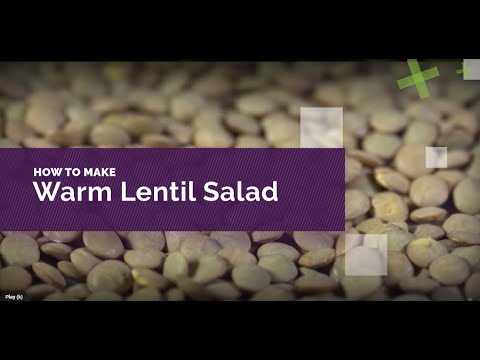 How to Make Warm Lentil Salad