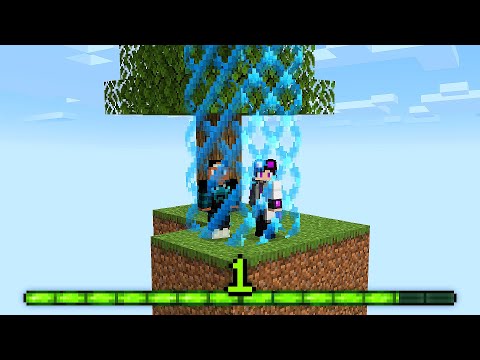 Pedrux - SKYBLOCK but XP LEVEL INCREASES THE WORLD in Minecraft