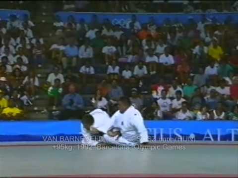 Judo Olympics +95kg VAN BARNEVELD (BEL) - CSŐSZ Imre (HUN) Bronze Fight 1992 Barcelona 柔道