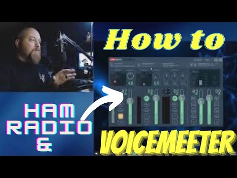 Single mic, two outputs. Icom 7300 voicemeeter ham radio