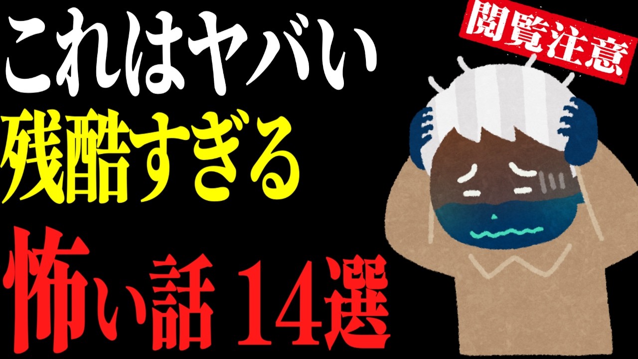 【怖い話総集編41】上級者向け。残酷すぎる怖い話14話【閲覧注意】【作業用】【睡眠用】