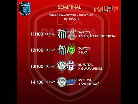 SEMIFINAL - LIGA PAULISTA KIDS 7 -  SANTOS FC X SEL. CHUTE INICIAL/ CORINTHIANS