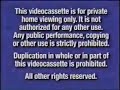 Disney Blue FBI Warning Screen VHS Version 2000 2003