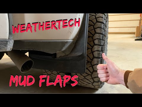 WEATHERTECH Mud flap install on a big meat DUALLY
