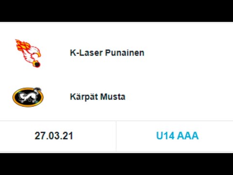 K-Laser Punainen vs Kärpät Musta (U14 AAA)