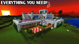 Minecraft: How To Build A modern house 🏡| Minecraft new modern house Tutorial 😱| Minecraft