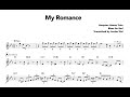 Hampton Hawes' Solo - My Romance Transcription
