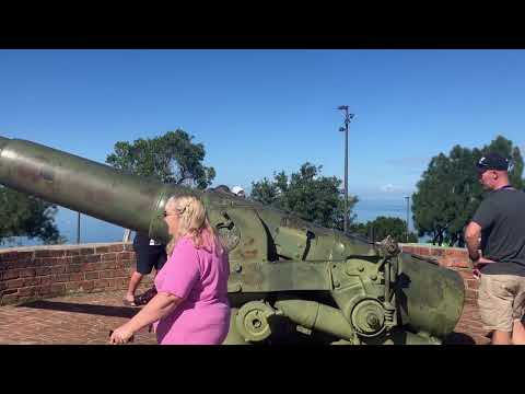 Thumbnail for Cruise holiday.  Old cannon at highest lookout, Noumea. 11th Jul 2025.