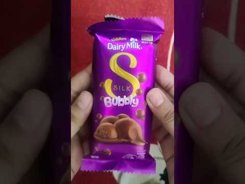 Cadbury Dairy Milk Silk Bubbly Unboxing Rs.90 |Dairy Milk|Dairy Milk Silk Bubbly| #shorts #chocolate