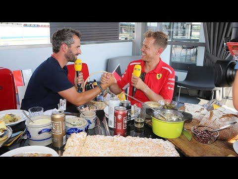 Timo Glock und Sebastian Vettel babbeln hessisch - Interview Hockenheim 2018 (RTL)