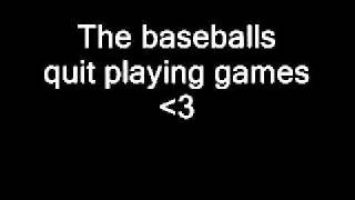 The baseballs - quit playing games (Official video)