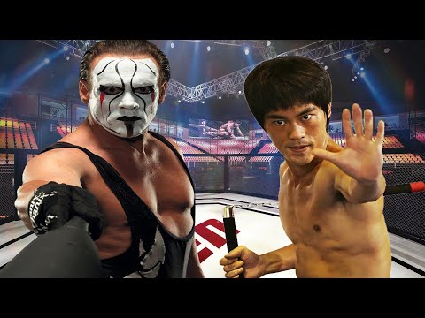 UFC 5 | Bruce  Lee vs. NWO / WWE Sting| Fight Tournaments