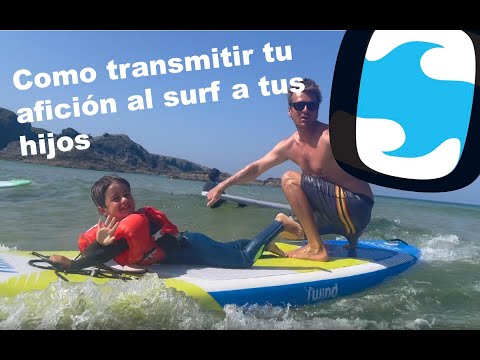 Como enseñar a un niño a hacer surf