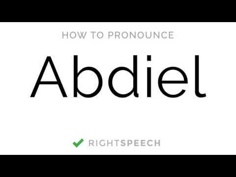 Abdiel - How to pronounce Abdiel - American Boy Name