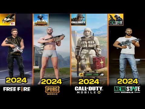 PUBG New State  vs FREE FIRE MAX vs Call of Duty Mobile vs PUBG Mobile comparison 2024