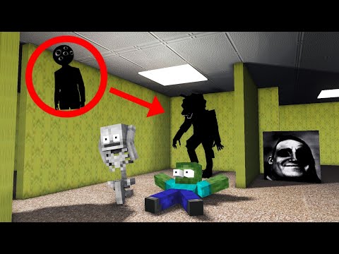 Monster School:The Backrooms in minecraft