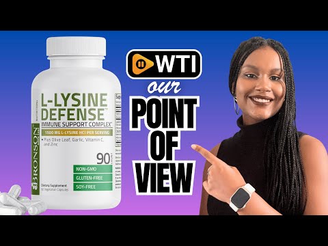 Bronson L-Lysine Defense Immune Support Complex 1500 MG L-Lysine Plus Olive Leaf - WTI product video review