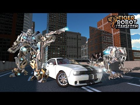 White Tiger Robot Transformation Game - Car Robot | Android Gameplay