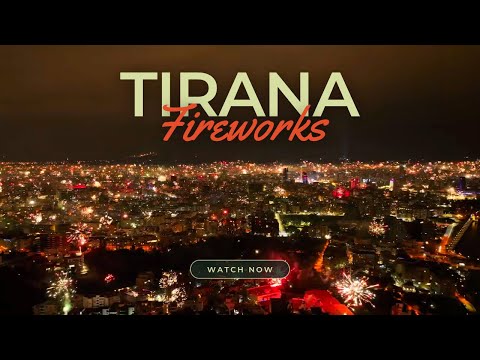 Happy New Year 2024 | Tirana Fireworks - 🇦🇱 Albania @MTravelVlog