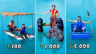 Crazy Boat Making Challenge – ₹10 vs ₹100 vs ₹500...🤣| कौन बनाएगा सबसे  मजेदार Boat 🚤💥