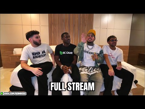 Adin Ross x 6ix9ine x Antonio Brown x N3on x BenDaDonnn FULL STREAM! (INSANE)