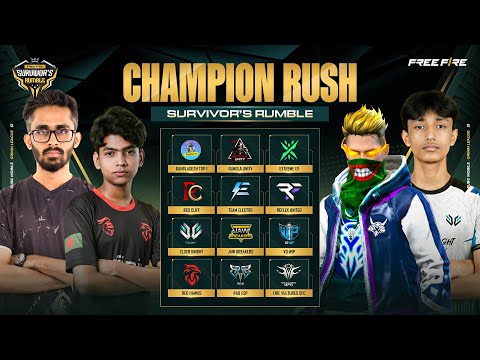 [🔴LIVE] 50K PRIZEPOOL CHAMPION RUSH - GRAND FINAL | UEO SURVIVOR'S RUMBLE 2025 ft. @Blade_On_Top