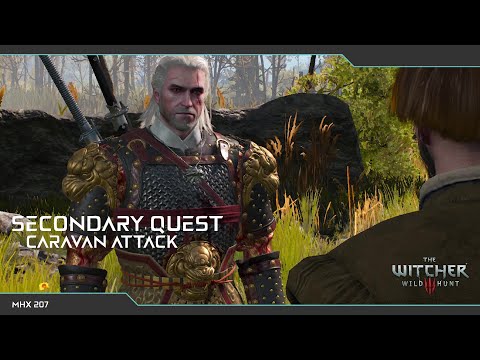 The Witcher 3 Wild Hunt Next-gen : Secondary Quest - Caravan Attack