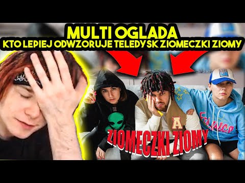 MULTI ogląda KTO LEPIEJ ODWZORUJE TELEDYSK "YOUNG MULTI - ZIOMECZKI ZIOMY"
