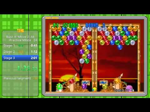 Speedrun OLD PB: 1:56.74 - Practice Mode Any% Bust-A-Move 2: Arcade Edition