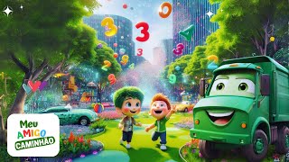 Música Infantil | Vamos Contar até 10 Com o Meu Amigo Caminhão | Vídeos Musicais e Educativos