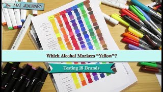 Do They Yellow? || Testing 18 Sets of Alcohol Markers To See Which Ones Cause Yellowing