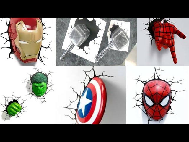 Vídeo relacionado con Idea Nuova Marvel Avengers - Juego de 4 lienzos para pared, decoración para colgar en la pared para niños, cada pieza de 11 x 11 pulgadas