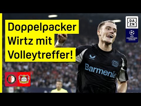 Wirtz-Doppelpack! Bayer mit perfektem Start: Feyenoord – Leverkusen | UEFA Champions League | DAZN